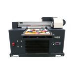 მინი A3 პლანშეტი uv პრინტერი Epson 1390 პრინტერის ხელმძღვანელი 6 ფერები